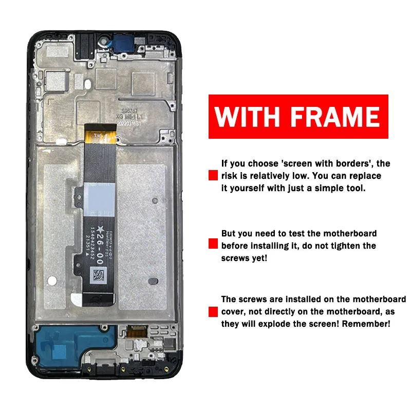 AAA Quality GPure LCD Display For Motorola MOTO G Pure LCD Display Digitizer Assembly Replacement