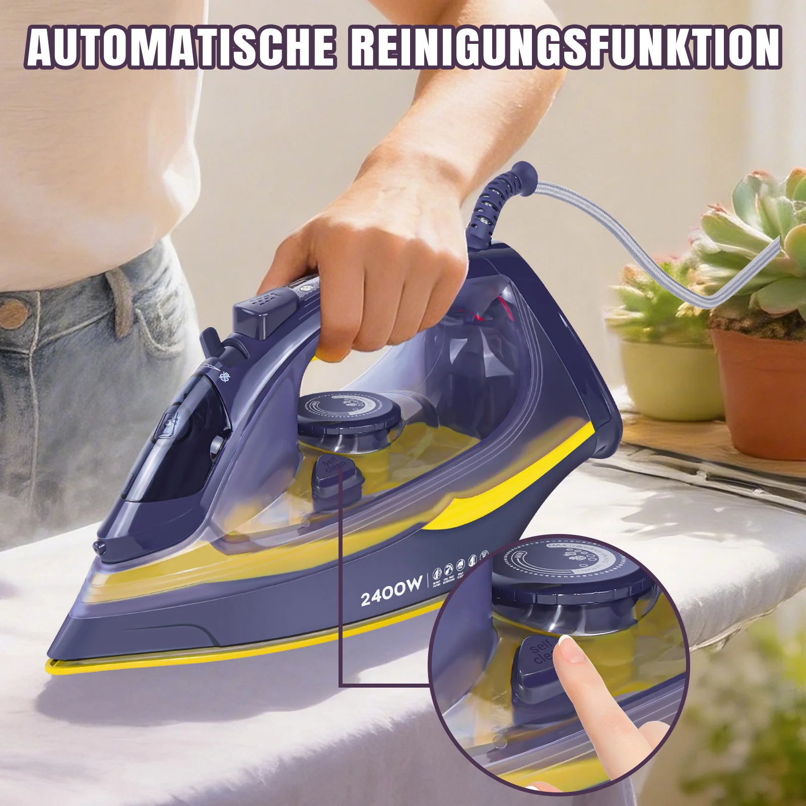 Elektro-Dampfbügeleisen 2400W mit 350 ml Wassertank kaufen