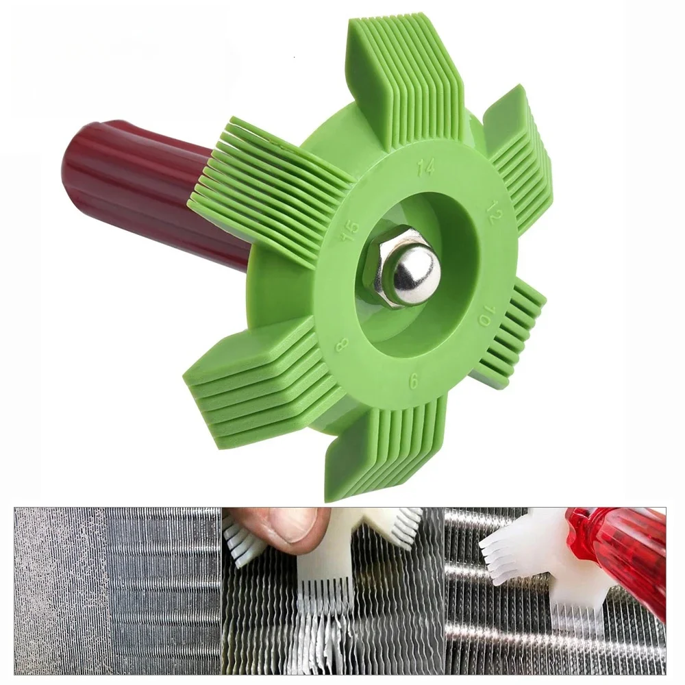Condenseur de radiateur de voiture universel, peigne à ailettes, lisseur de bobine de climatiseur, outil de nettoyage manuel, réparation du système de refroidissement automobile