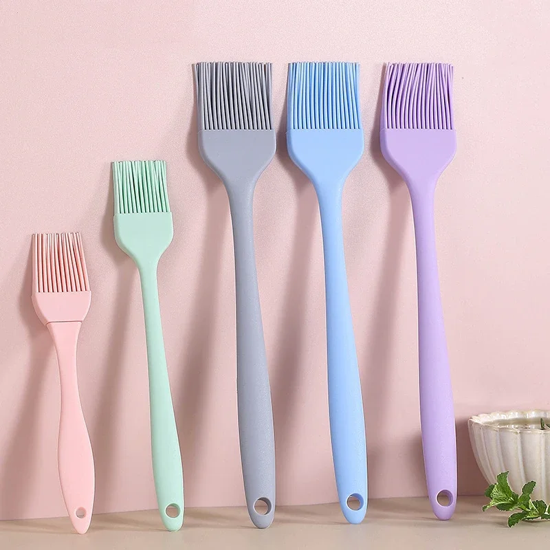 Brosse longue à huile de cuisson en Silicone, cuisine, tartes de Pizza, pâtisserie, épandeur de beurre, résistant aux hautes températures, Barbecue Baki, Gadgets alimentaires
