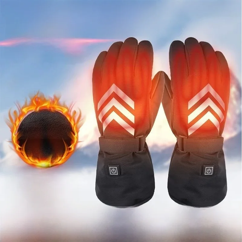 AliExpress UK Winter Heated Gloves With Touchscreen And 3-Level Temperature Control For Cycling And Skiing -