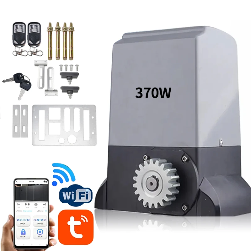 Tuya Smart Life370WSliding Gate Operator opener, Villa Door Opener WiFi Control Electric Sliding Door Motor