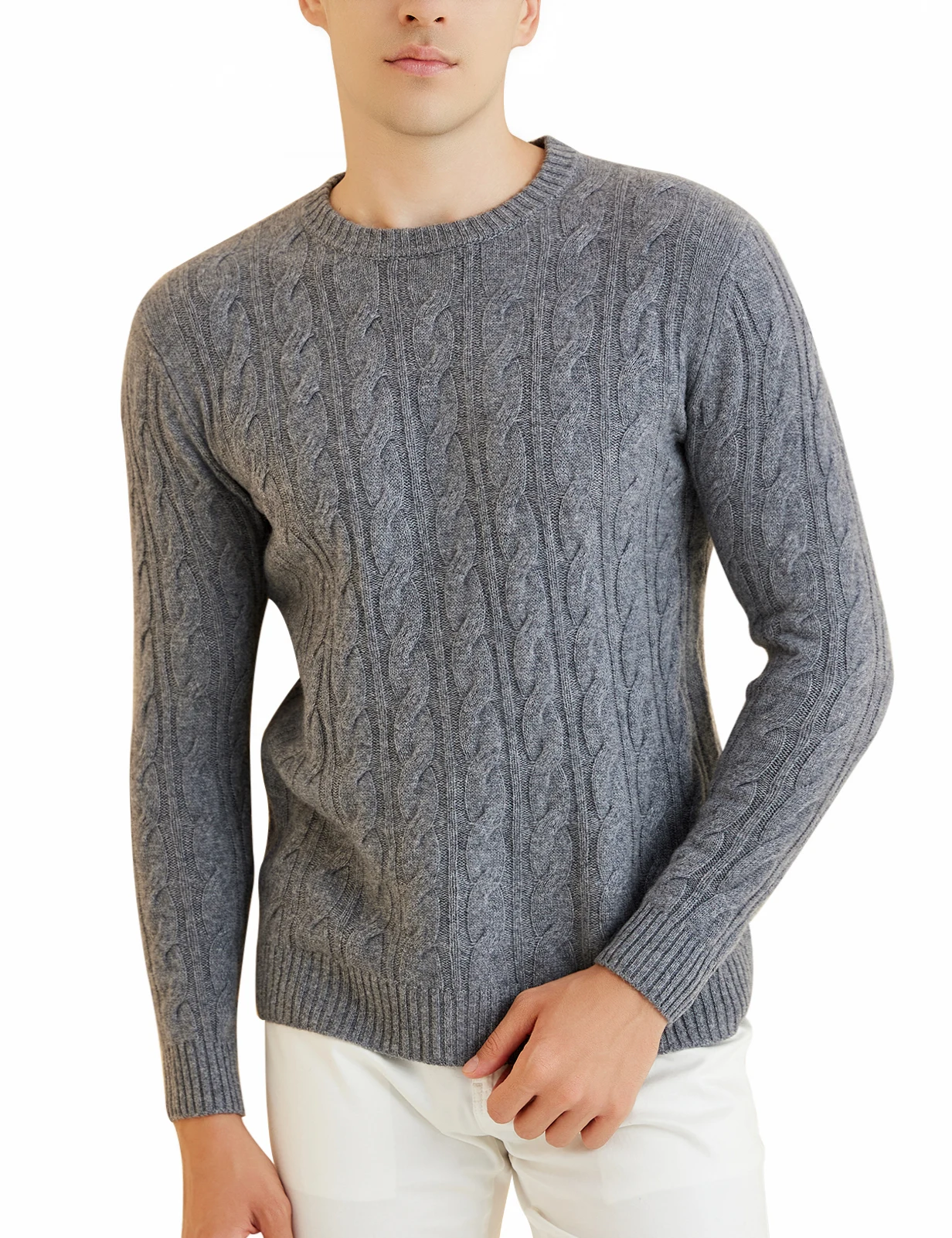 

Sweater for Men 100% Merino Wool Knit Sweaters 2023 Fall Winter Warm Long Sleeve Mock Neck Pullovers Male Korean Luxury Clothing