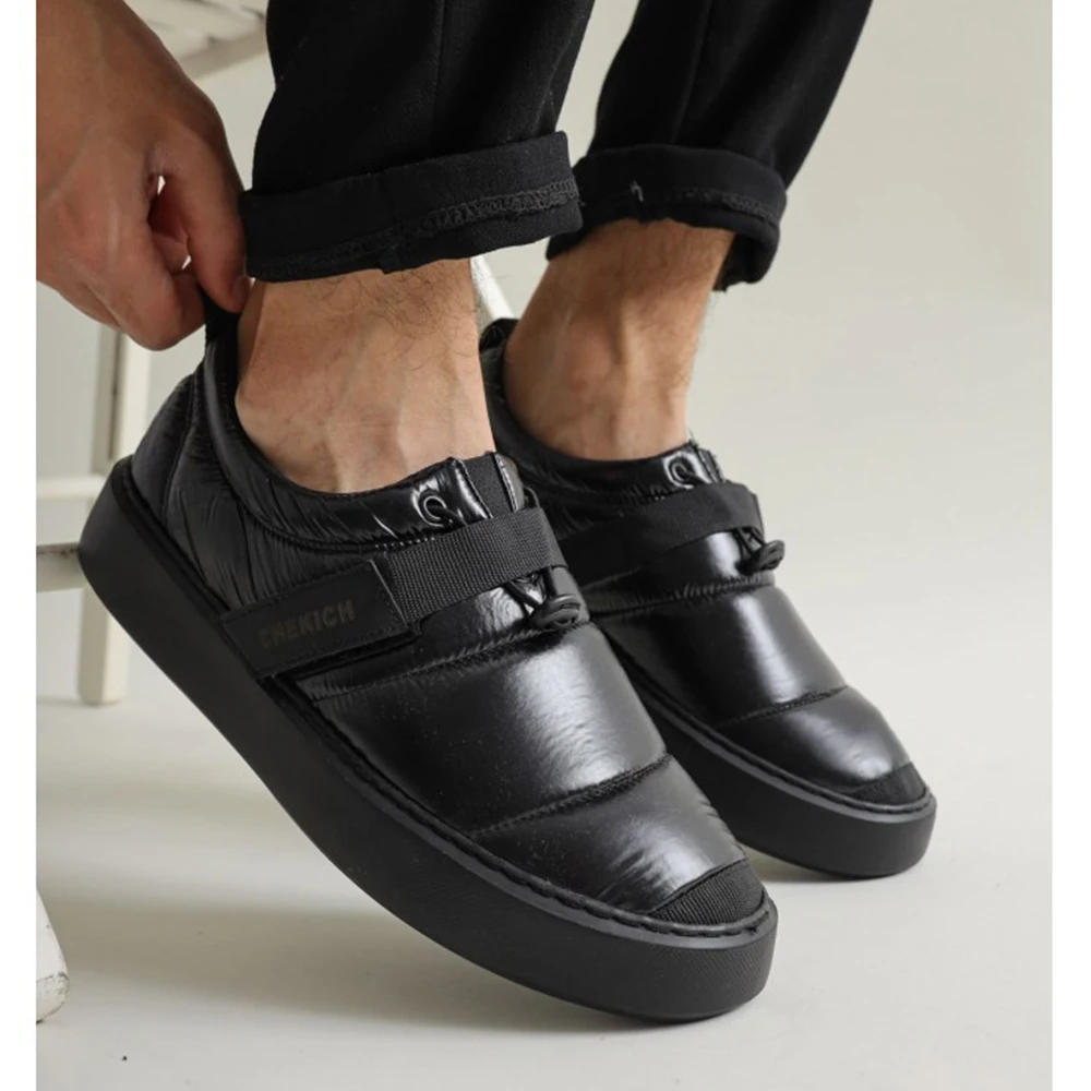 

FOH Store Men Shoes ST BLACK Color Non Leather Elastic Band 2023 Spring and Fall Seasons New Fashion Casual Breathable Sneakers Suits Comfortable Solid Sole Office Fashion Wedding Walking Lightweight 137