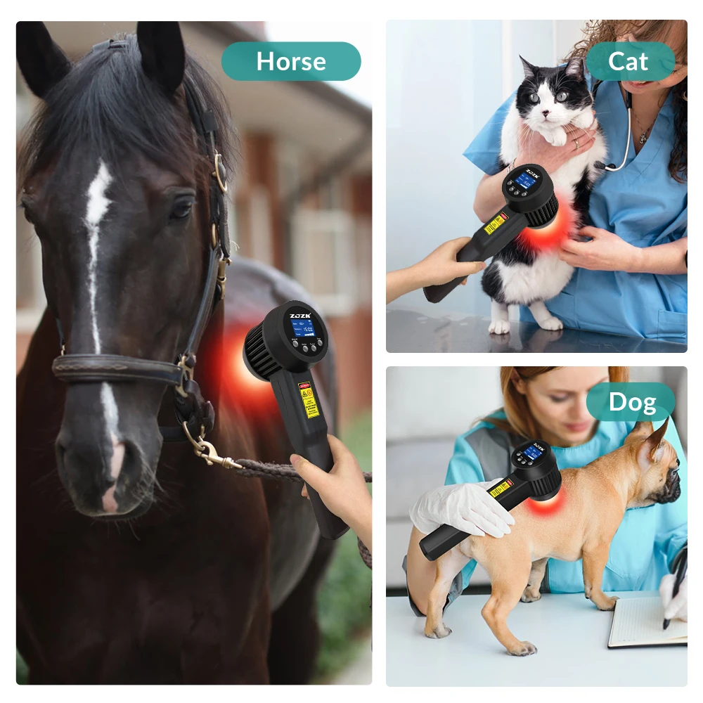 3W Medical Laser Device for Dogs Horses Pets Pain Relief Anti-edemic Tissue Repair and Regeneration 10x650nm+15x808nm 25 Diodes