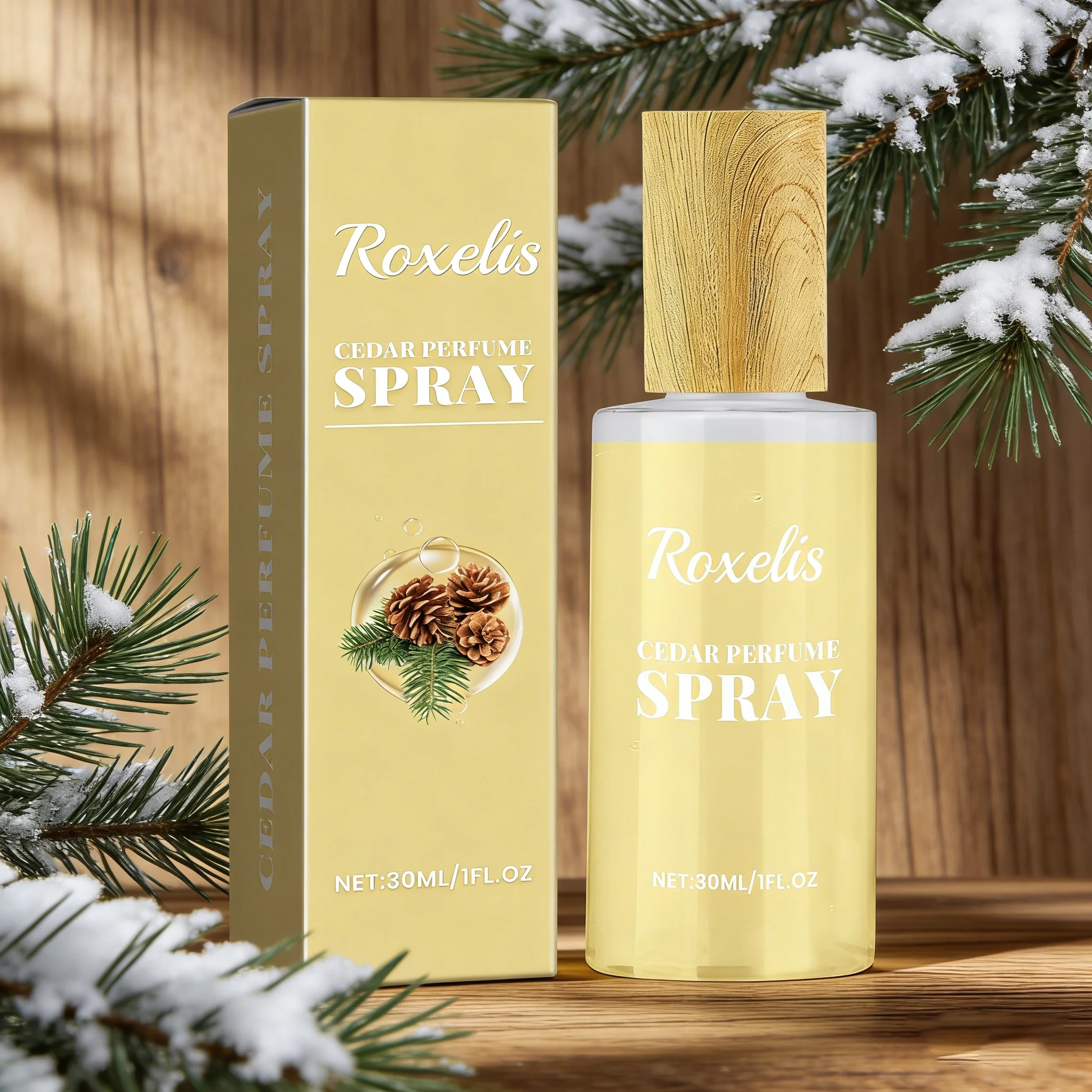 

ROXELIS 30ml Cedar Perfume Spray Lasting Fresh Elegant Woody Fragrance Adds Personal Charm Unisex Perfume For Dating Daily Use