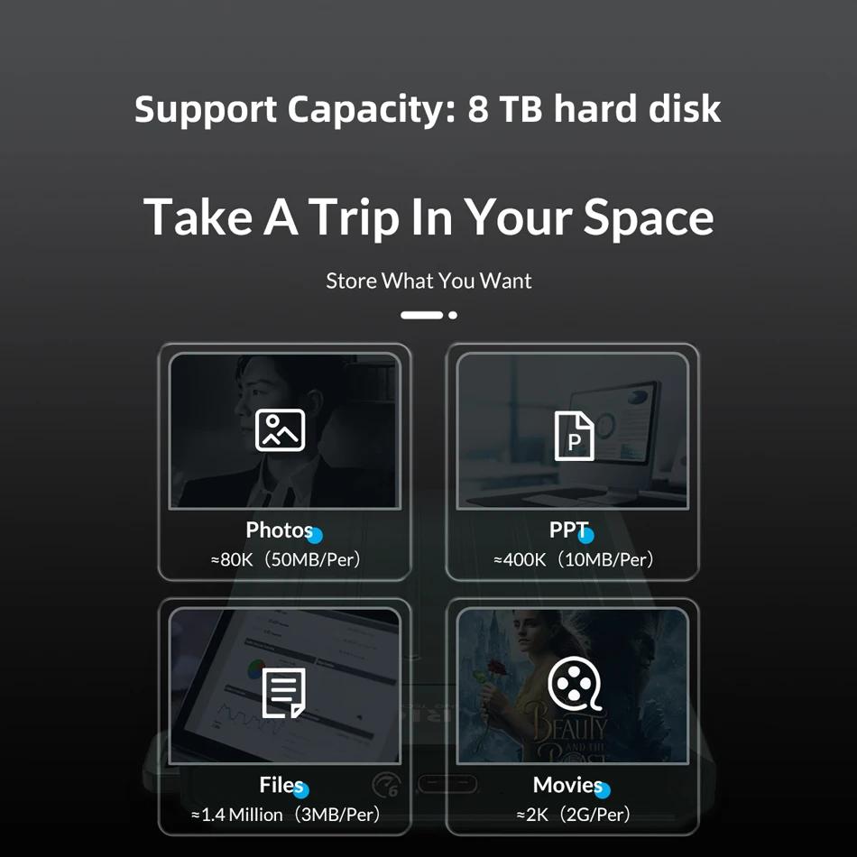 USB 2.0 to 2.5 Inch SATA HDD SSD Enclosure External Hard Drive Case for PC Laptop Smartphone - External Disk Box