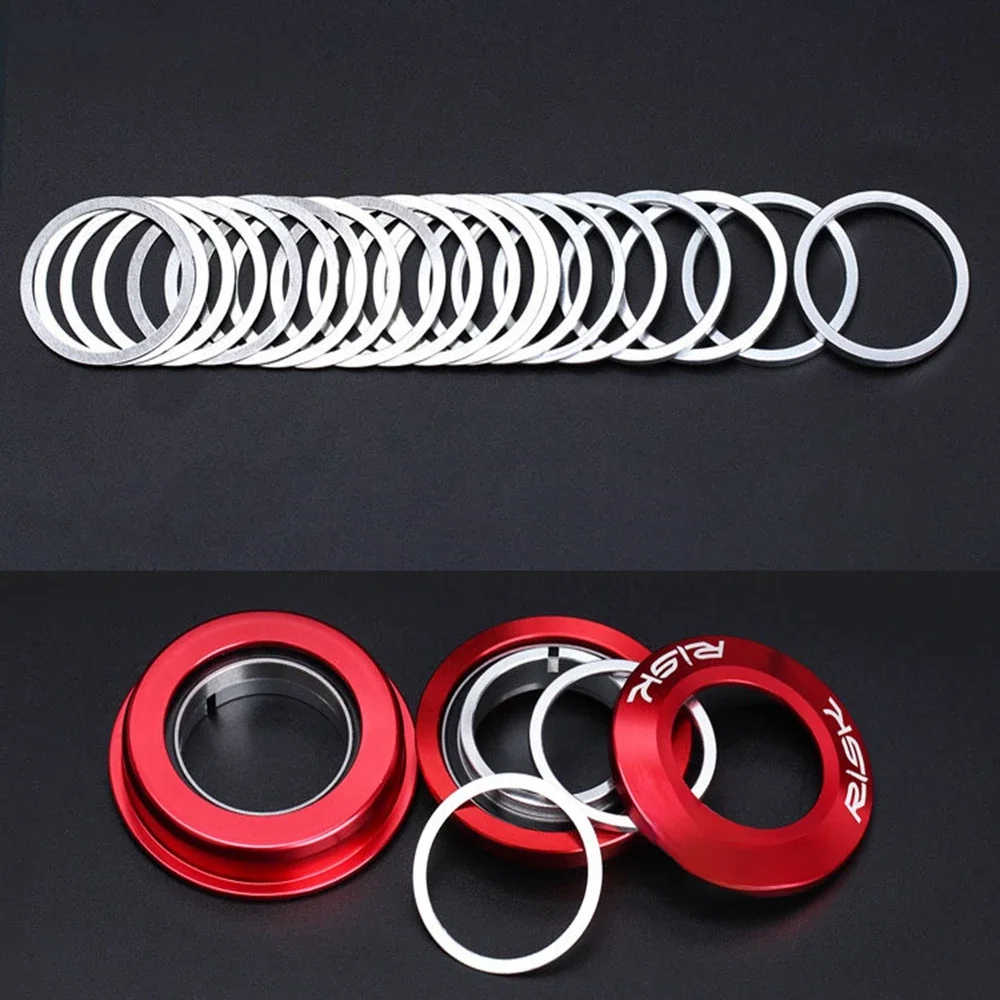 AliExpress RISK 6Pcs 0.3/1/2/3 mm Aluminium Alloy Washer Spacer Bicycle Headset Washer Aluminium Alloy Bike Fork