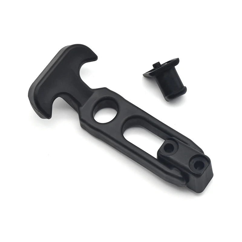 XK709-5 T-handle Rubber Flexible Draw Latches Fit For Toolbox /Cooler/Golf Cart/farm Machinery - Black