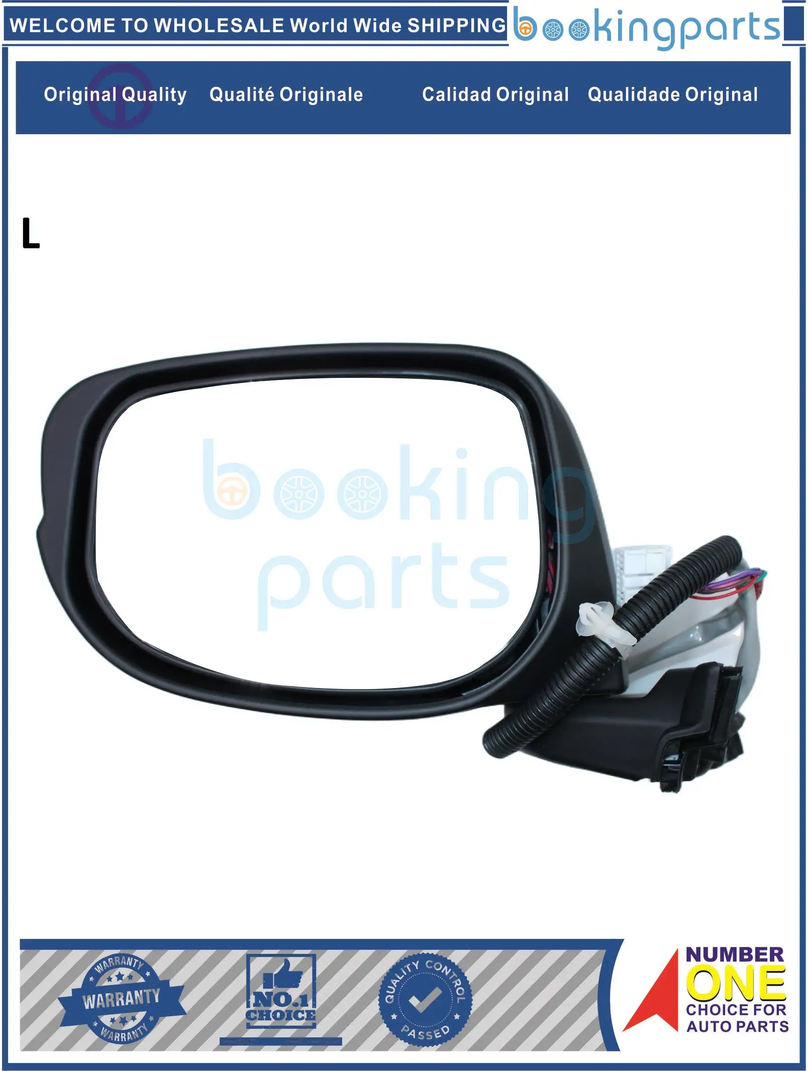 MRR46607(L-LHD),76200-SEN-H01,76200SENH01,FIT-JAZZ 08-09,FITJAZZ0809 Mirror For HONDA FIT_JAZZ 08_09 ELECTRIC [CHROME]