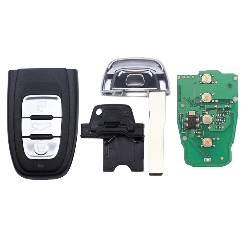 315/433/868Mhz 8T0959754D 8T0959754F For A4 S4 A5 S5 Q5 3 Button Car Smart Card Remote Key PCF7945A CN008020 Aftermarket