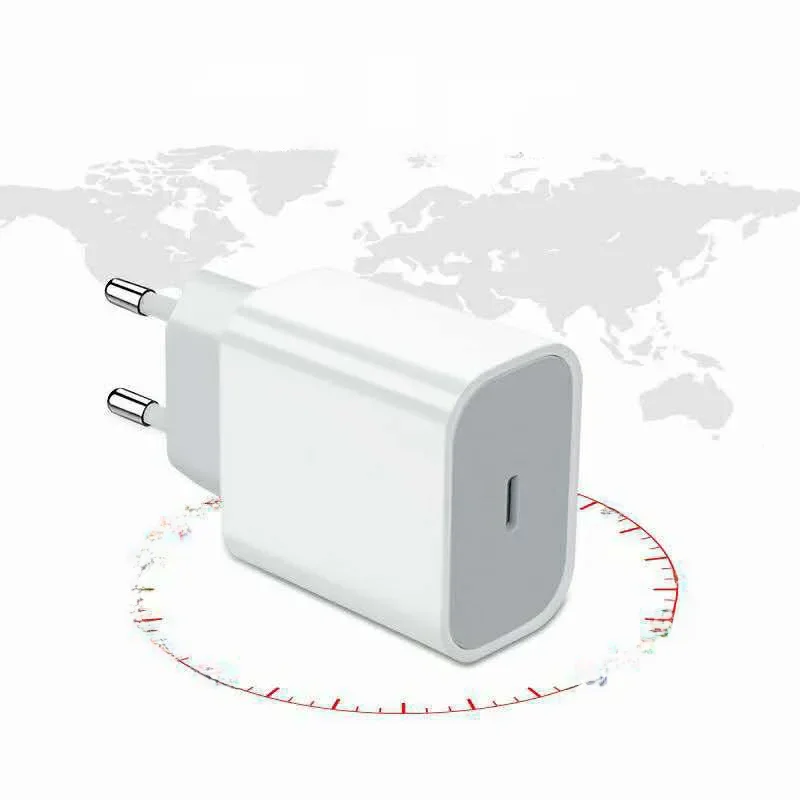 Pour iphonePD 20W USB chargeur de téléphone chargeur rapide pour iPhone iPad Samsung OnePlus mur adaptateur de Charge rapide câble TypeC prise ue/US