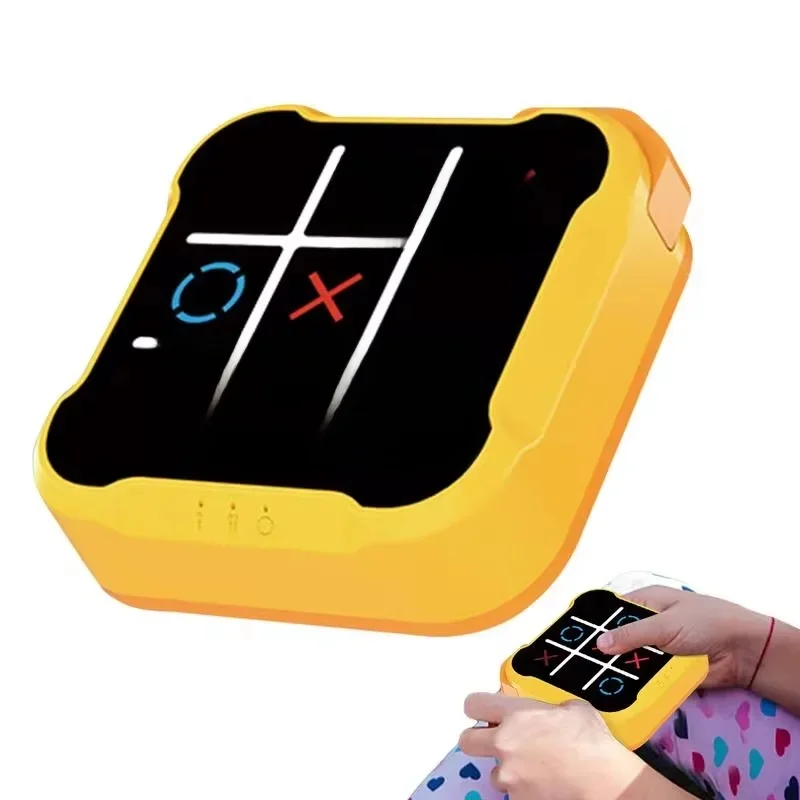 Tic-Tac-Toe Board wielofunkcyjne gry elektroniczne Montessori Puzzle gra stołowa szachy zestaw szachowy przenośny dla dorosłych dzieci — zdjęcie 2