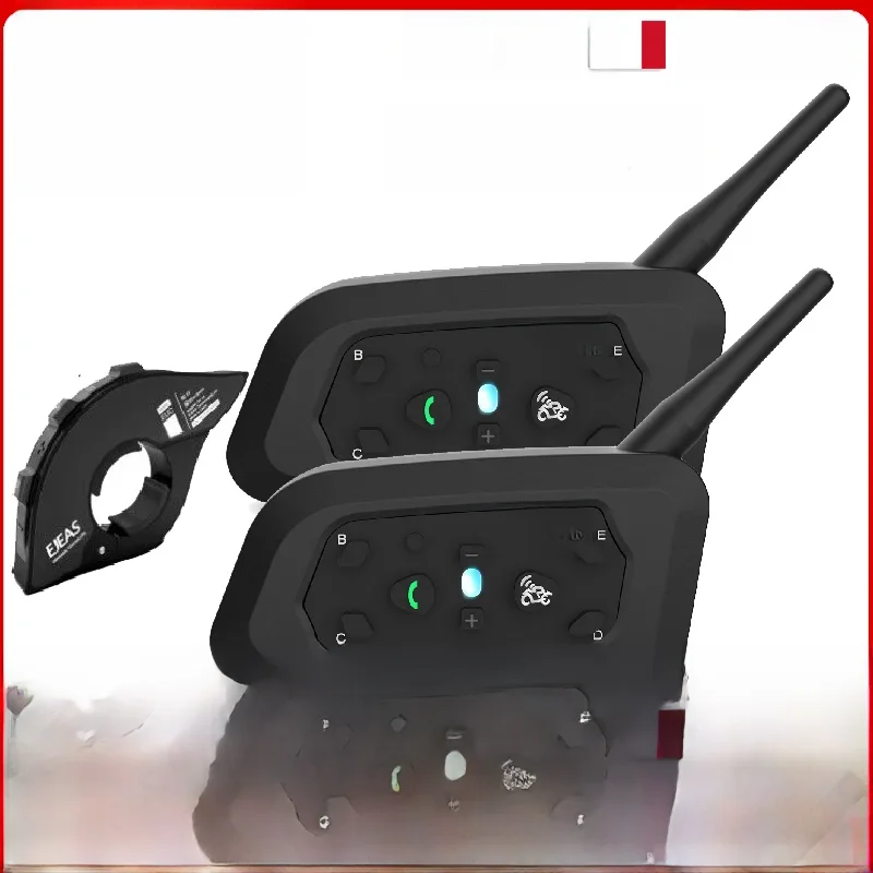 EJEAS V6 PRO+/PLUS Motorhelm Bluetooth Walkie Talkie 6 Ruiter Afstand 800 Meter Waterdicht IP67 - afbeelding 2
