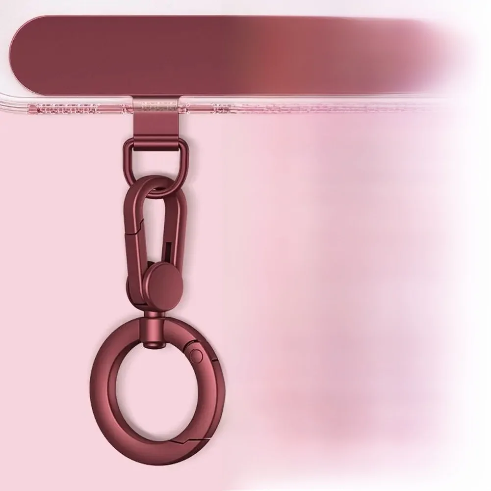 Joint de lanière de téléphone en métal, Patch rotatif, boucle métallique suspendue, Clip en acier, languette de cordon de carte, accessoires de téléphone portable