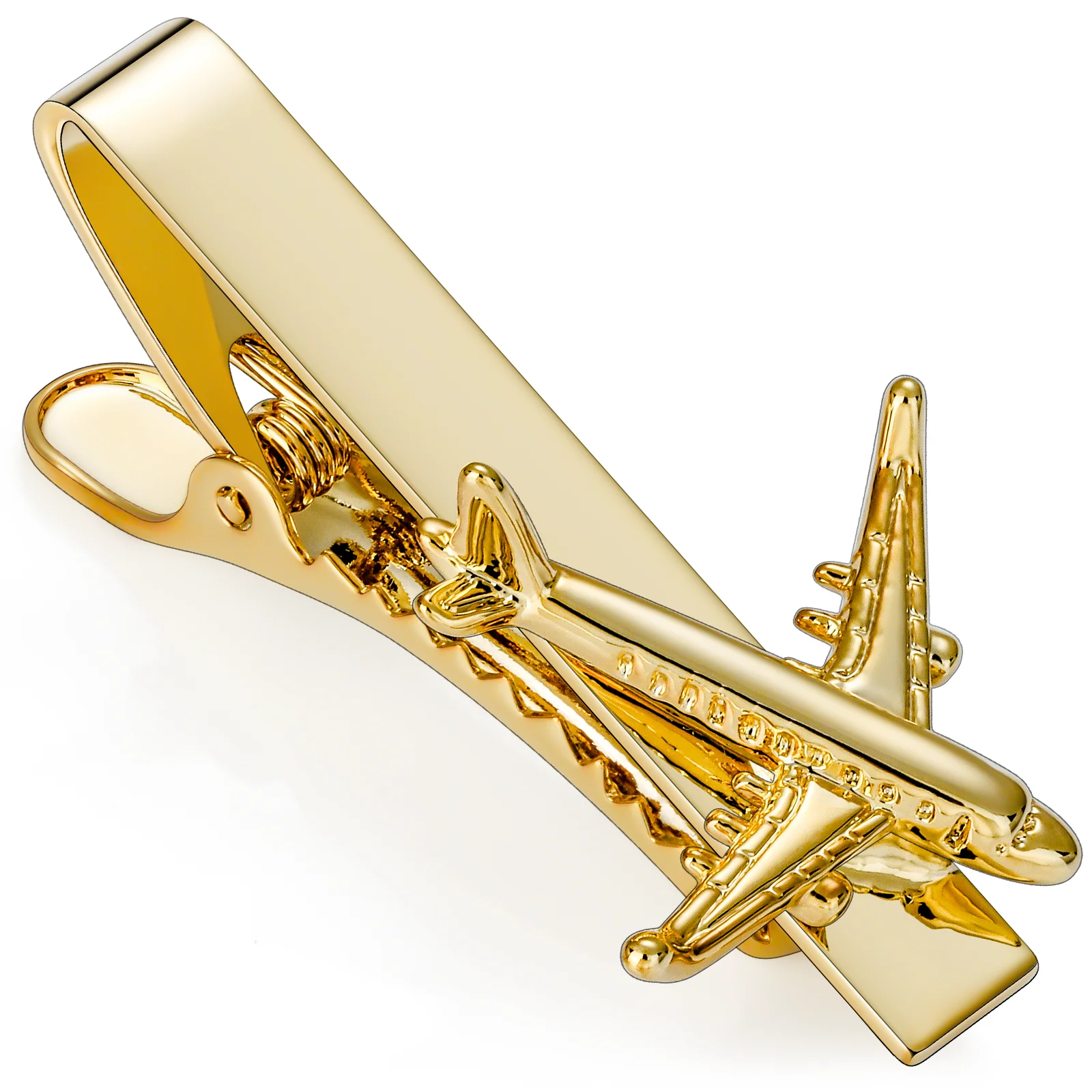 الكلاسيكية الجدة Spitfire مقاتلة طائرة التعادل بار كليب للرجال الأعمال الزفاف التبعي التعادل دبوس كليب #1