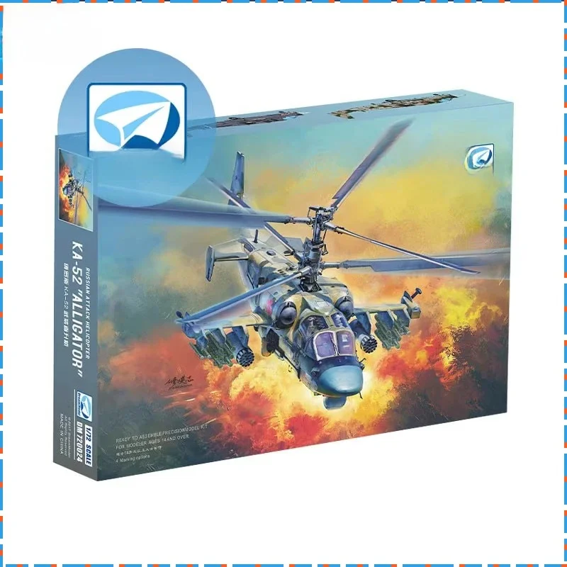 Modèle d'avion d'assemblage de rêve russe «KA-52», modèle d'assemblage d'alligator non coloré, ornement personnalisé, cadeau d'anniversaire pour enfants, 1/72