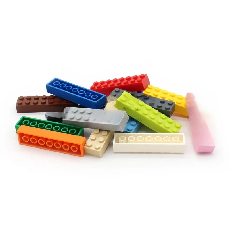 40 stks Moc Bouwsteen Dikke Baksteen 2x8 3007 DIY Creatieve Enlighten Basics Klassieke Sets Compatibel Assembleert Deeltjes speelgoed - afbeelding 2