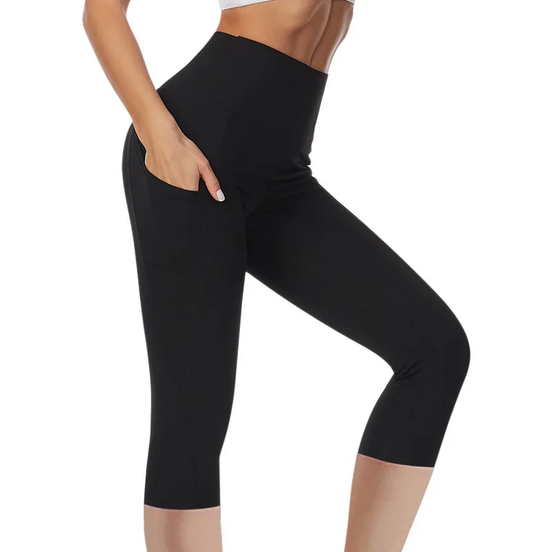 Frauen Mode Sport Leggings Mit Tasche Hohe Taille Push-Up Damen Hosen Fitness Gym Leggings Weibliche Workout Yoga Hosen