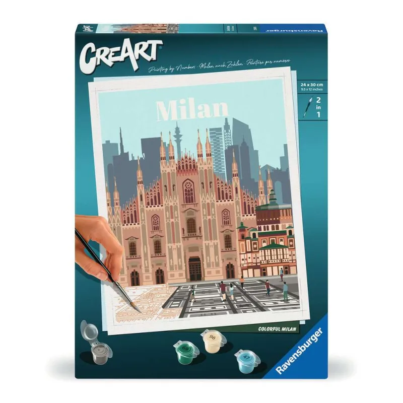 RAVENSBURGER CREART MILAN PAINTING KIT, 23688, original, toys, boys, girls, gifts, collector, store, new, games, family, puzzle