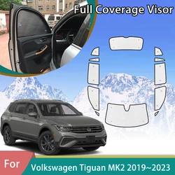 For Volkswagen VW Tiguan-L MK2 BW AD 2019~2023 Car Full Coverage Sunshade Anti-UV Auto Accessories Window decoration 2020 2022