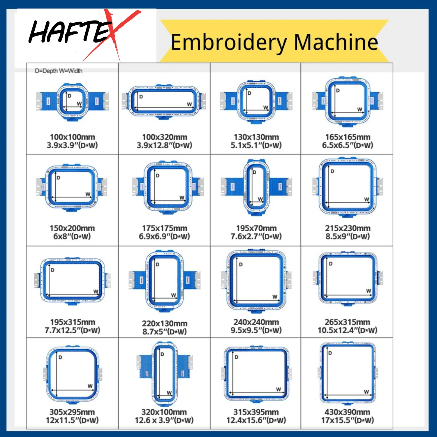 

Magnetic Embroidery Hoops for HAFTEX hafciarki Junior 1501 1502 1503 1504 Strong Magnetic, Mighty Hoop Frame, Embroidery Hoops