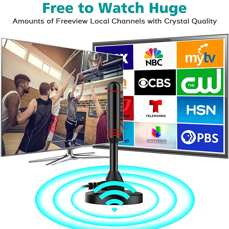 تلفزيون عالي الوضوح 4K 1080P لغرفة المعيشة الخارجية والداخلية هوائي رقمي ثابت معزز