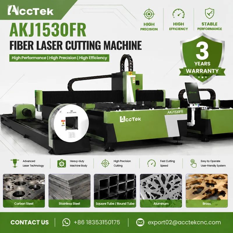 Heavy Duty Fiber Laser Cutting Machine Sheet and Tube Integrated CNC Laser Cutter with Raycus MAX Laser Source for Metal Cutting