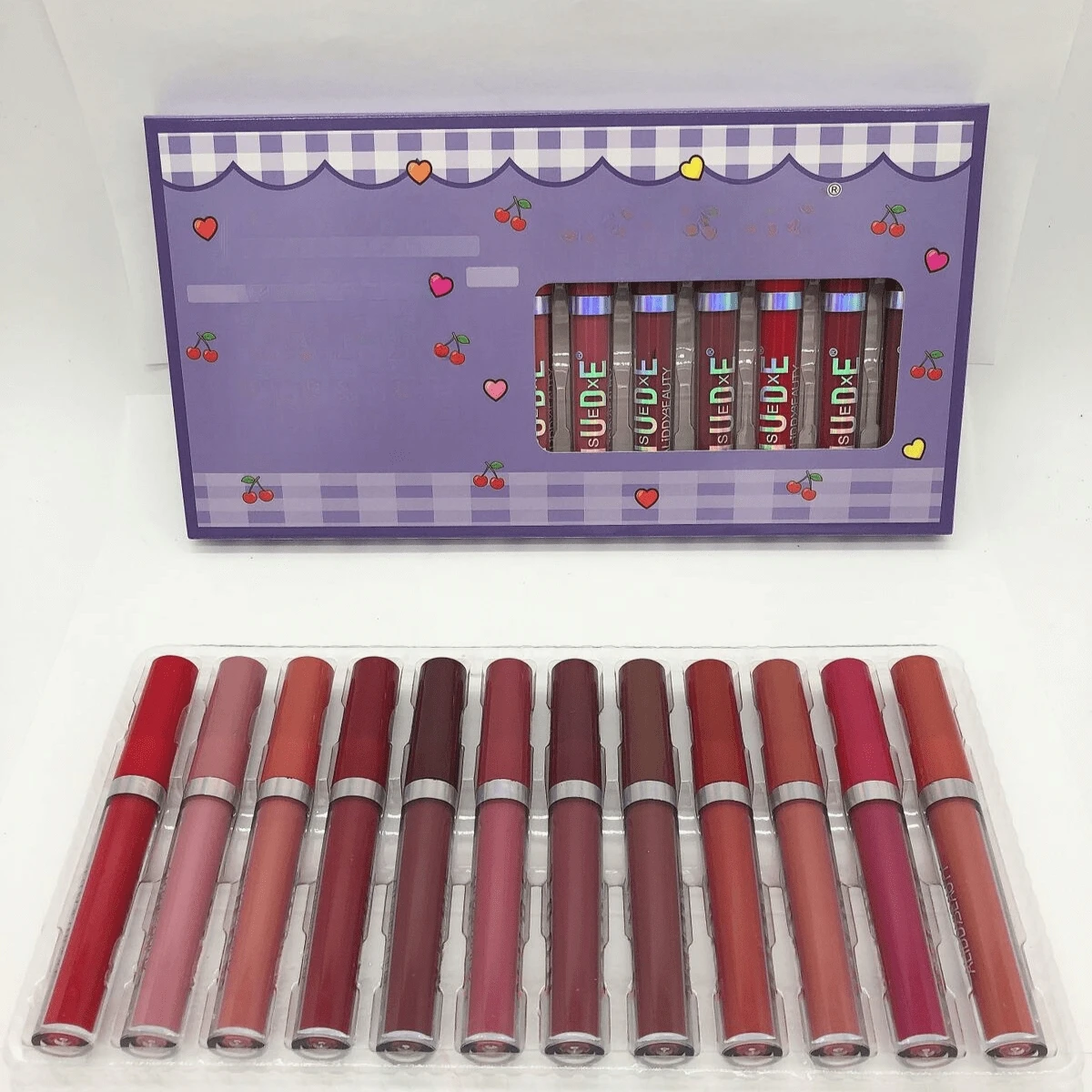 12 Labiales Liquidos Matte Indeleble Colores Variados economico A0431