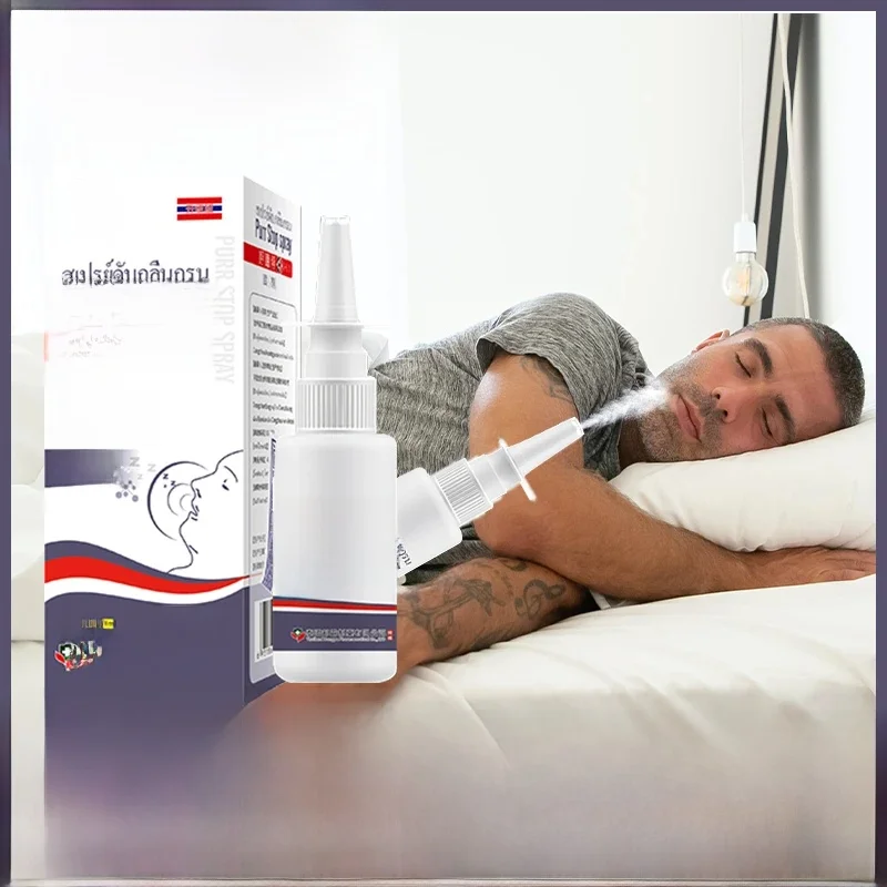 Spray anti-ronflement pour soins de santé, liquide nasal anti-ronflement, solution anti-sommeil pour une meilleure haleine, formule thaïlandaise