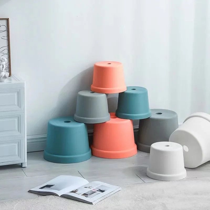 

Plastic low stool home stackable thick low stool sofa