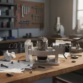 

LY 4th/5th Axis CNC Indexing Head 10:1 Harmonic Gearbox 17-50 type CNC A/B/C Rotary Axis with 100mm Chuck.