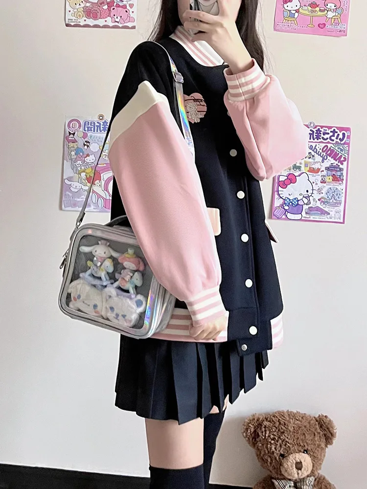 Cassual Ita borsa da donna Kawaii animetrasparent borsa a tracolla borsa a tracolla dolce Lolita spille distintivi mostra regali per ragazze