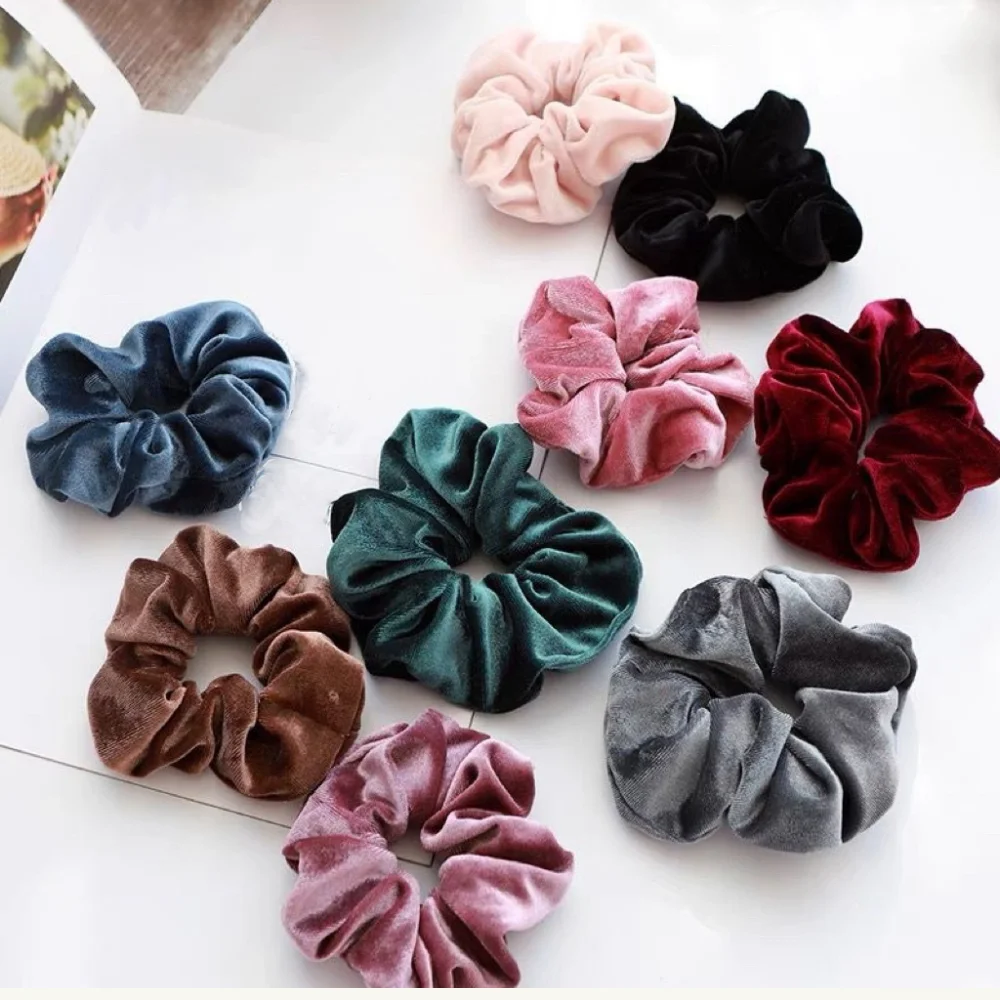 24 Velvet Scrunchies assorted xuxinha frucfru hair tie