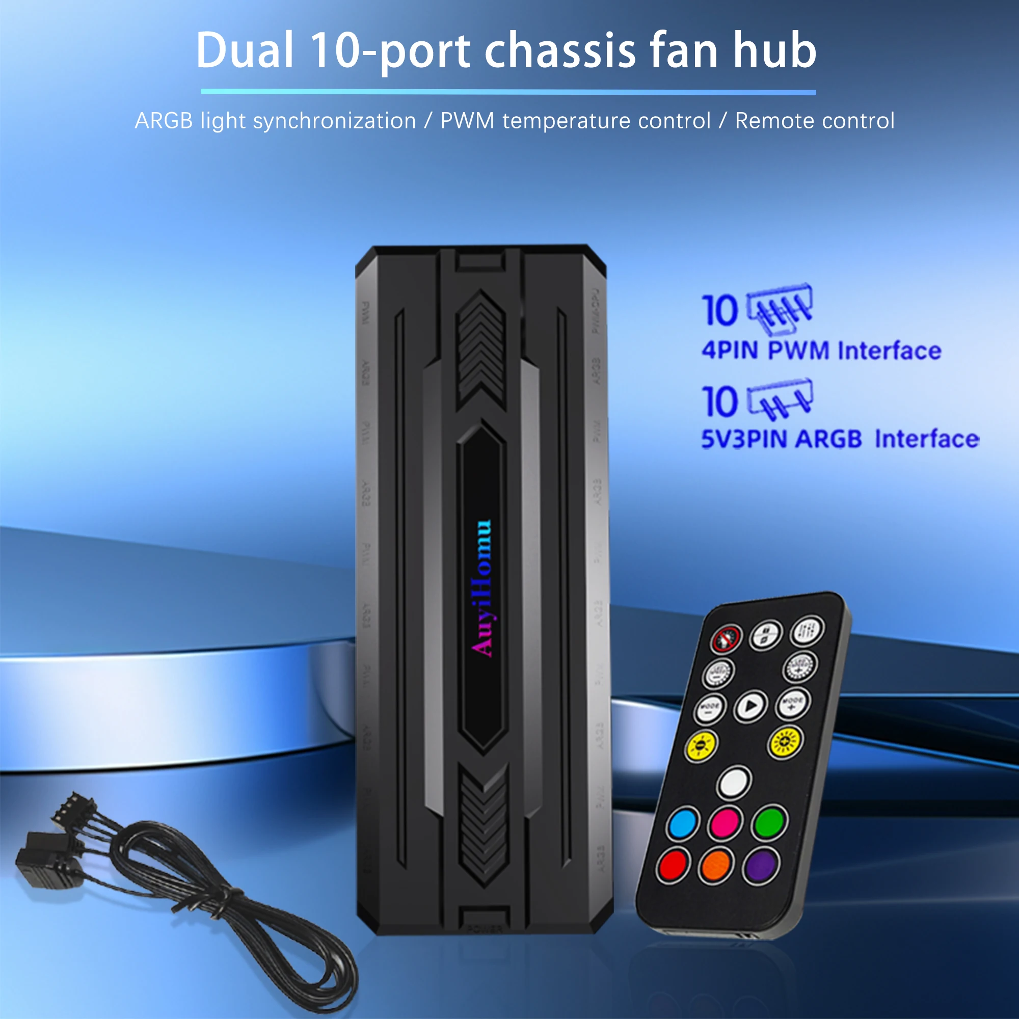 Dual 10-Port Pc Fan…
