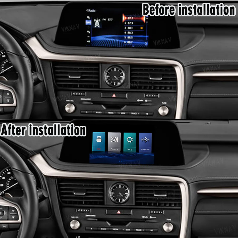 Viknav Linux Interface Box 8 Inch Scree For Lexus RX 2020-2022 Wireless Apple CarPlay Android Auto Only Support Original Car