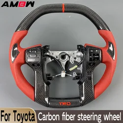 Customized Carbon Fiber Steering Wheel For Toyota Tundra 2014 2015 2016 2017 2018 2019 2022/Tacoma Lapdo 2010-2016