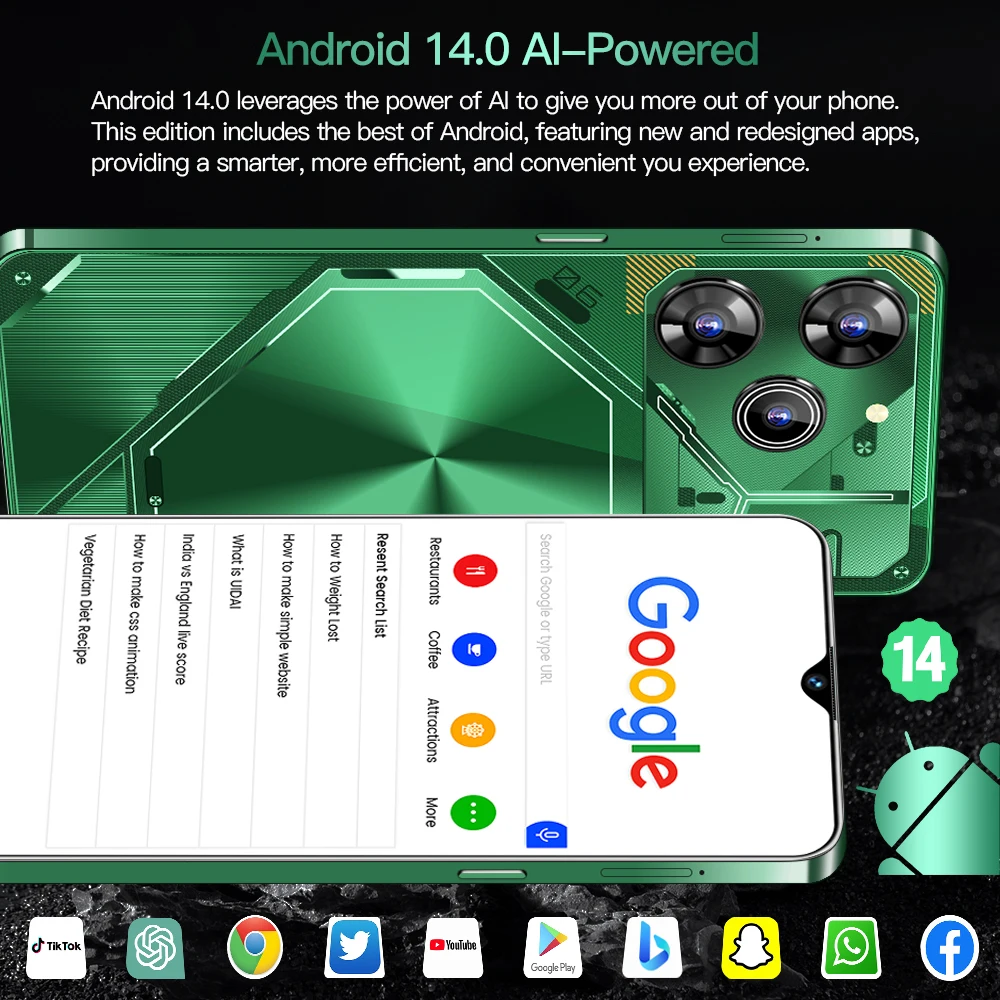 Pova-teléfono inteligente 6 Pro Original, dispositivo con Android 14, 5G, 2024 pulgadas, 16 GB + 1TB, SIM Dual, 50 + 7,3 MP, NFC, novedad de 108