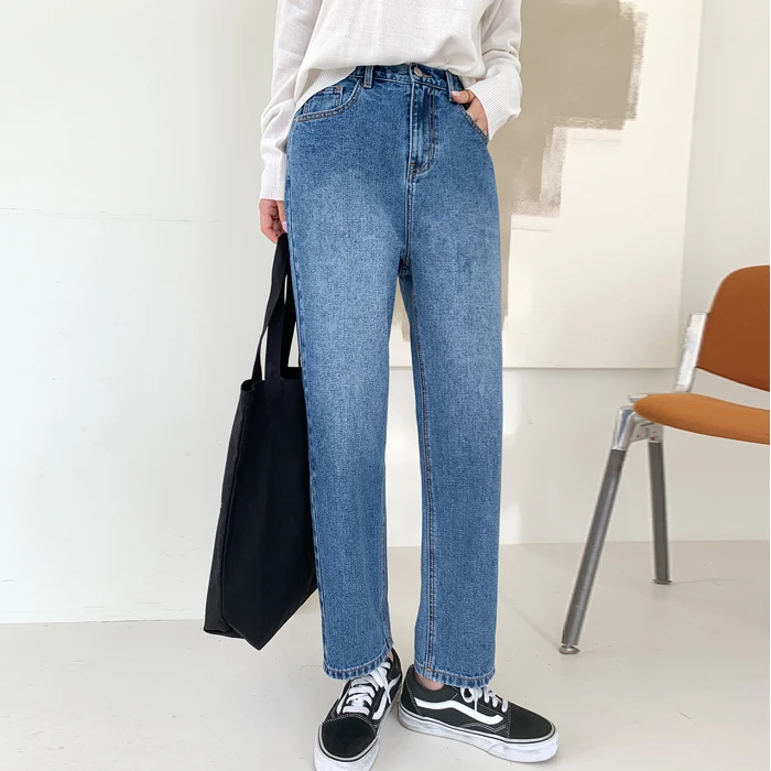 Trang-Chan Back Banding Boy Fit Vintage Denim Pants 26-38 Fast Delivery