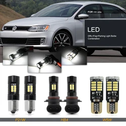 Fits For VW Jetta MK6 2011 2012 2013 2014 2015 2016 2017 2018 Canbus White LED Bumper Driving DRL Fog Parking Lights Bulbs