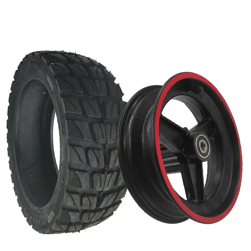 Roue de 10 pouces 10x2.70-6.5 pour Scooter électrique 10x2.75-6.5, pneu sous vide tout-terrain, pièces de pneus sans chambre à air