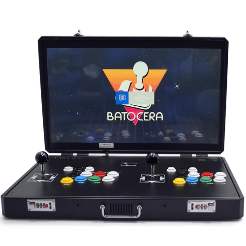 Console de jeu vidéo Raspberry Pi 5B Batocera LCD 24 pouces, prend en charge XBOX PS4, comprend une Machine d'arcade à Double Joystick 20000 en 1