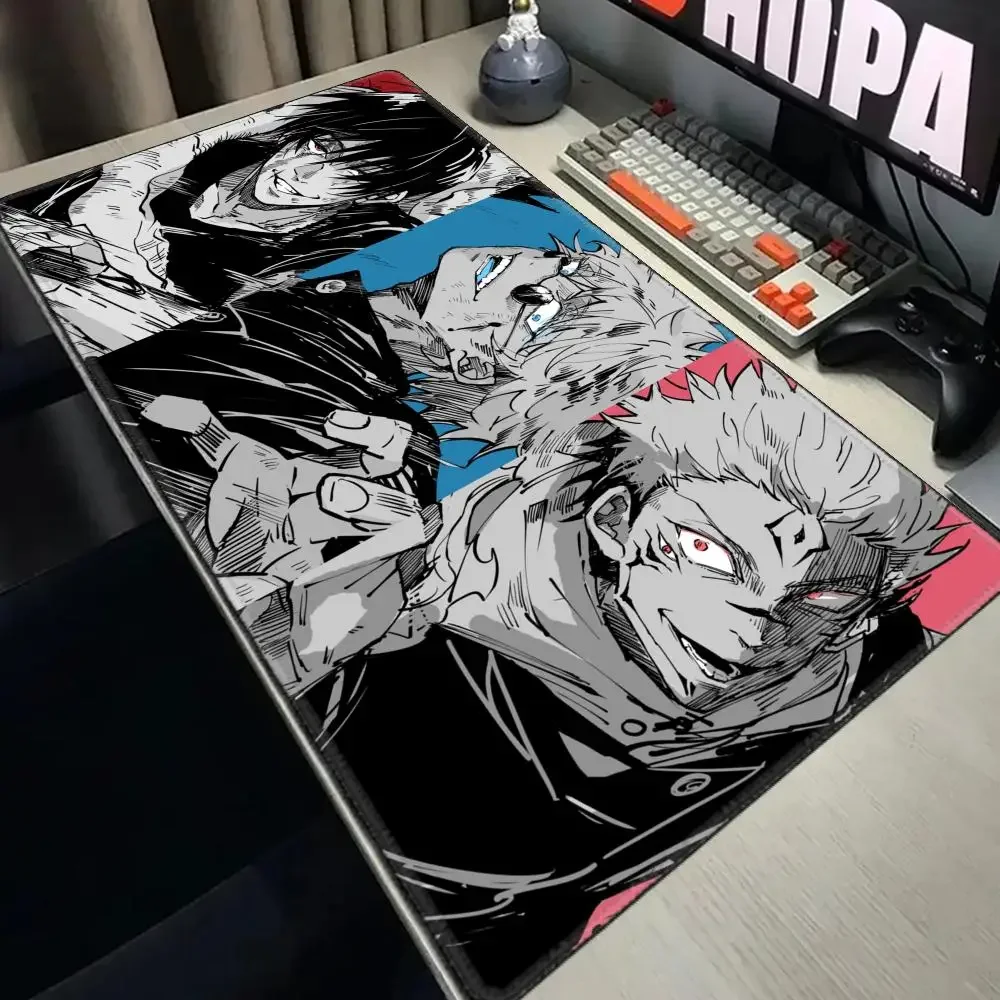 Podkładka pod mysz Anime Jujutsu Kaisen XXL Akcesoria do gier Biurowa podkładka pod klawiaturę dla graczy Antypoślizgowa podkładka pod mysz do laptopa Satoru Gojo — zdjęcie produktu 7