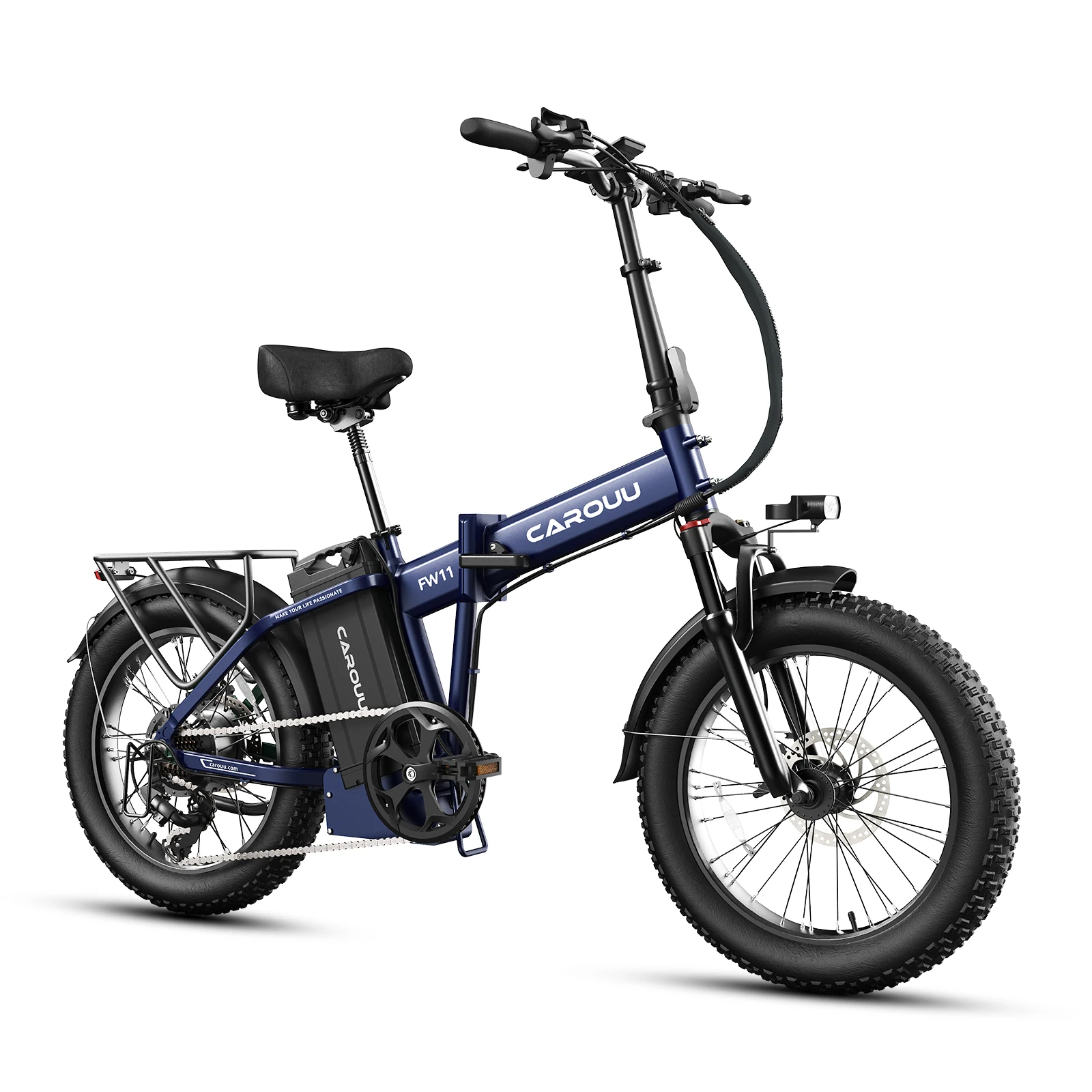 Image of 1680Wh E-Bike mit großer Reichweite, 48V 35Ah herausnehmbarer Akku, bis zu 200km Reichweite, 20" faltbares Fat-Tire E-Bike, 20×3.0 Reifen, hydraulische Scheibenbremsen, CE- & EN15194-zertifiziert,