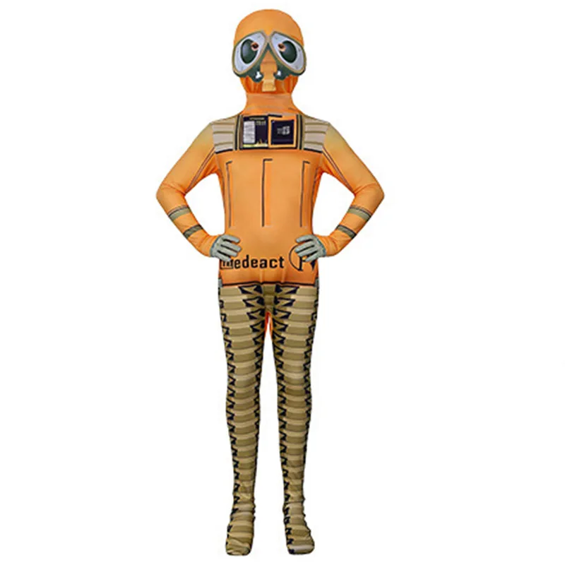 2026 Adult Boys Movie Toy Alien Waste Allocation Load Lifter Robot Halloween Fancy Dress Up Bodysuit Kids Orange Wall-E Costume view 4