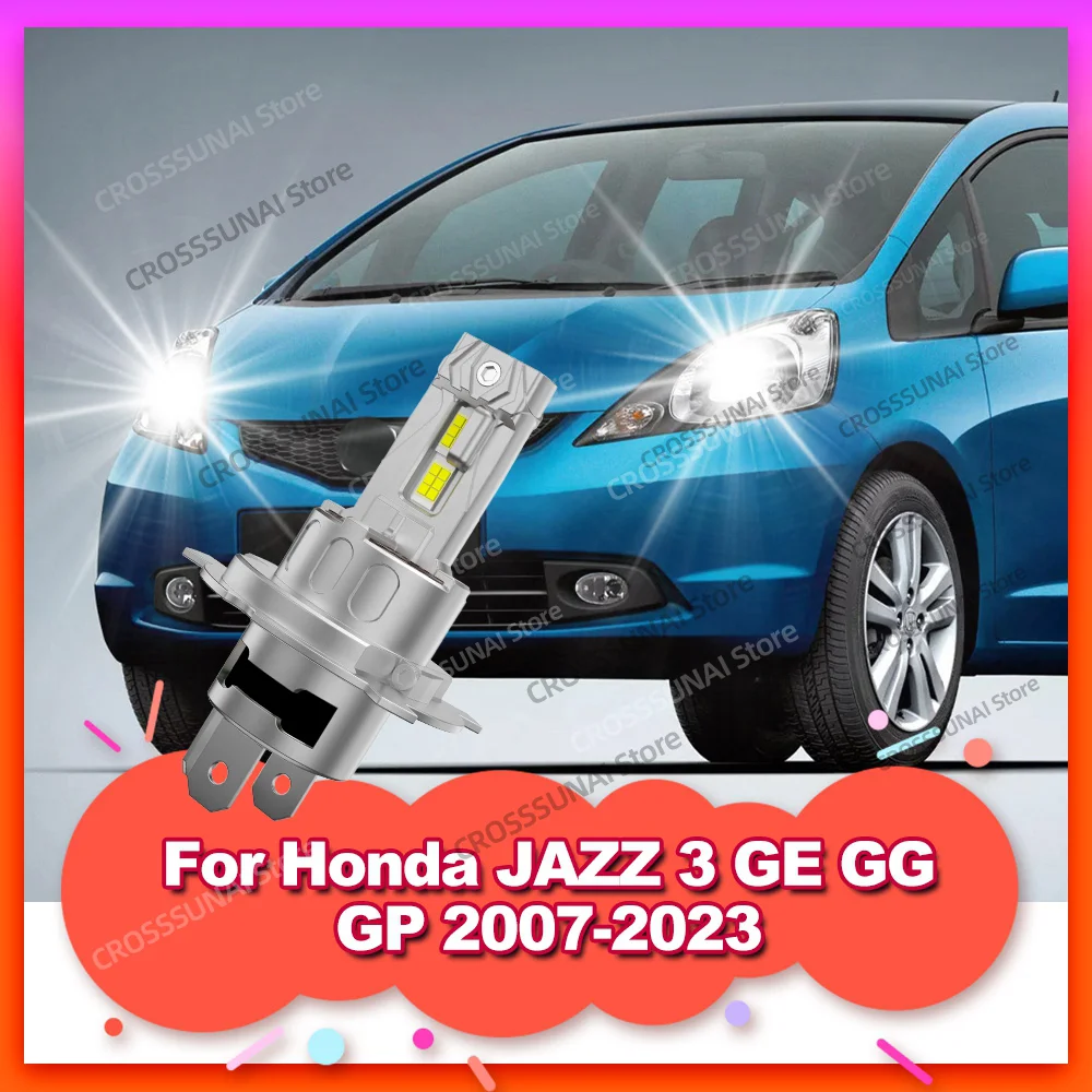 

LED Headlight Bulbs For Honda JAZZ 3 GE GG GP 2007-2023 2008 2009 2010 2011 2012 2013 2014 2015 2016 2017 2018 2019
