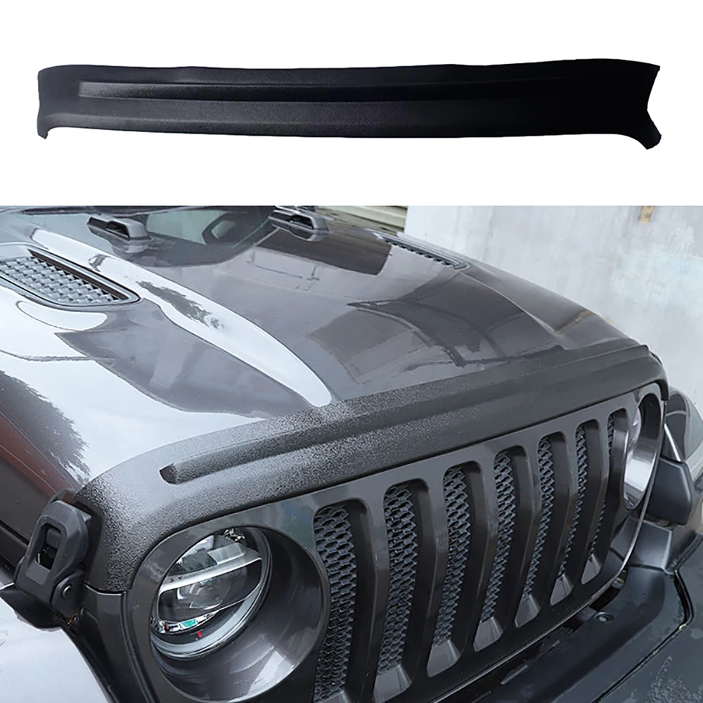 

Lantsun JL1296 Front Gravel Block Stone Deflector ABS Hood Stone Guard for Jeep for Wrangler JL2018+