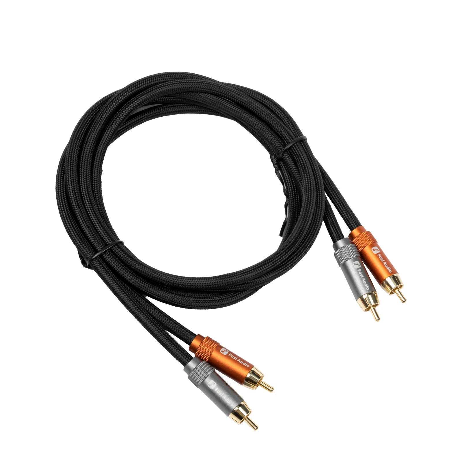 Fosi Audio Banana Plugs For Speaker Wire – 2 Pairs Gold Plated, Solder-Free Dual Screw, CNC Aluminum, Home Audio