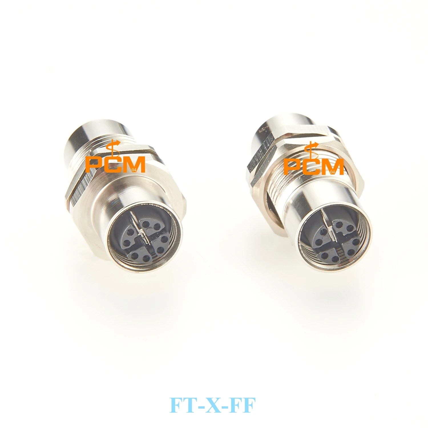 1pc M12 Connector 8 Pin X Code Female to Female Panel Mount NMEA2000 Marine Connector Waterproof IP67 for Boat Navigation System
