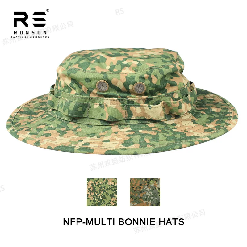 M19 NFP-multitone هولندا نمط كسورية التمويه بوني قبعة نيويورك 50/50 مزق وقفة النايلون القطن التكتيكية النسيج WR NIR #1